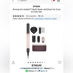 New Dyson Airwrap Co-anda2x™ multi-styler and dryer Straight+Wavy